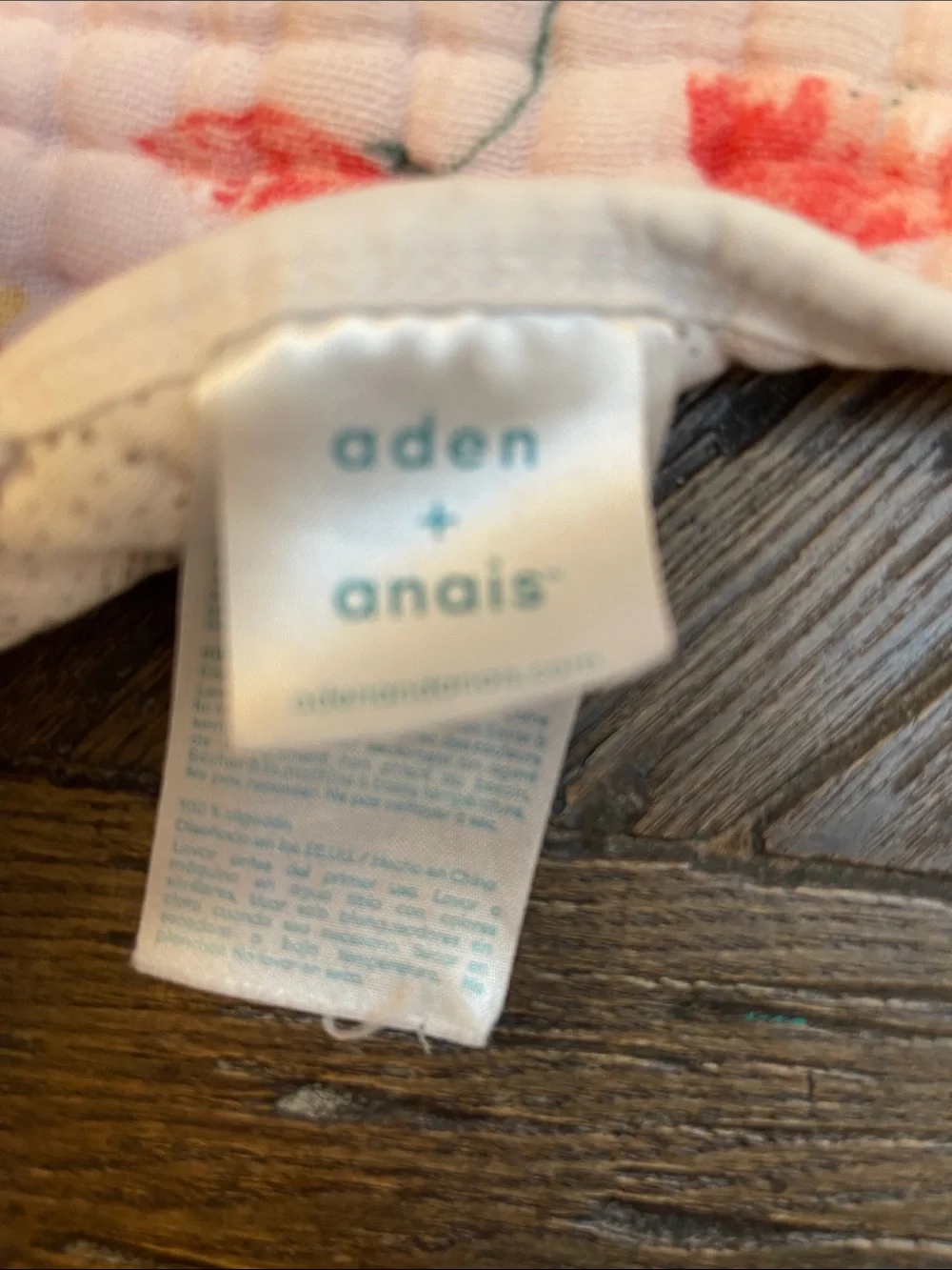Aden & Anais Floral Muslin Burp Cloths Set - Reversible